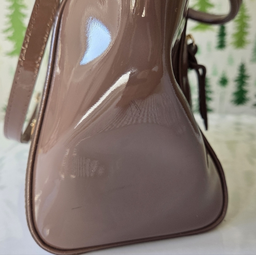 Dooney & Bourke Mink Patent Leather Handbag - Picture 16 of 16
